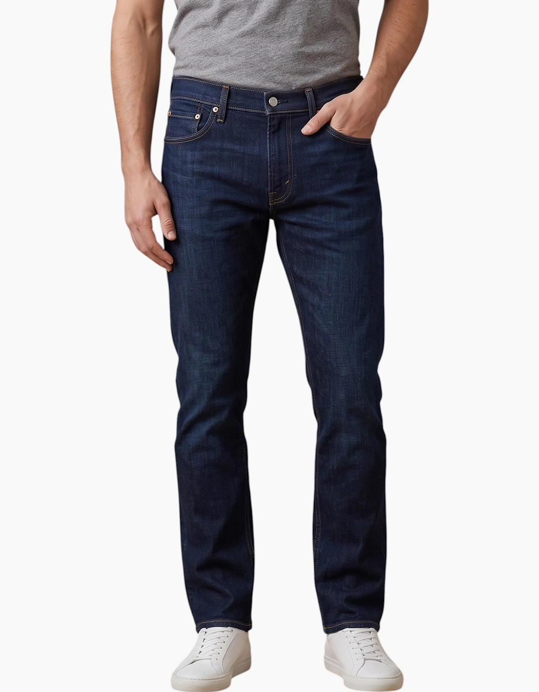 LEVIS 513 Mens Jeans Original Riveted Stretch Cotton Slim Fit Denim Blue Pants