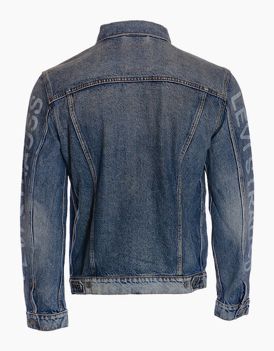 LEVIS Mens Denim Jacket Faded Blue Vintage Top