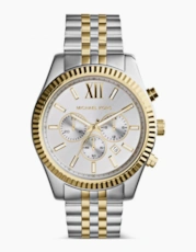 Two-Tone Silver Gold Tone