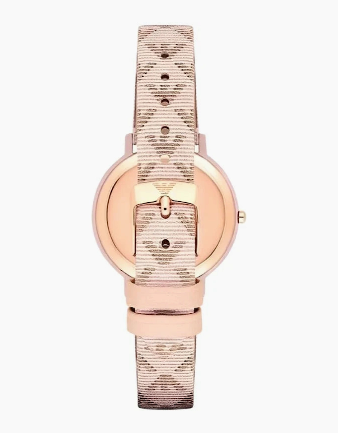 Emporio Armani AR11008 Classic White Branded Leather Ladies Watch