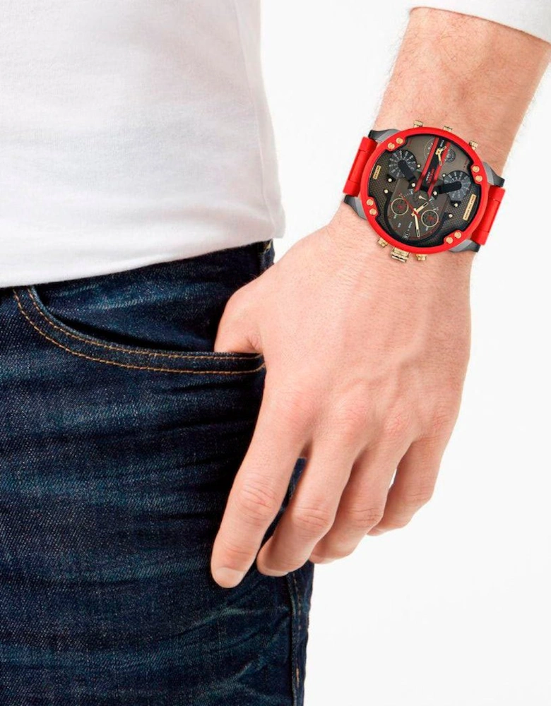 Diesel Men's Mr Daddy 2.0 Red Watch DZ7430