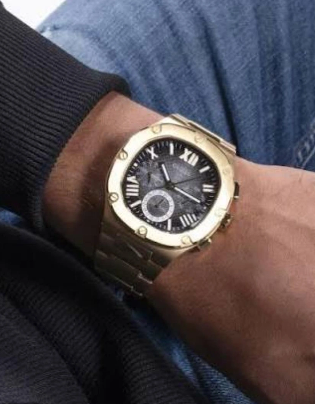 Guess Cosmo GW0572G2 Headline Gold Men's Watch