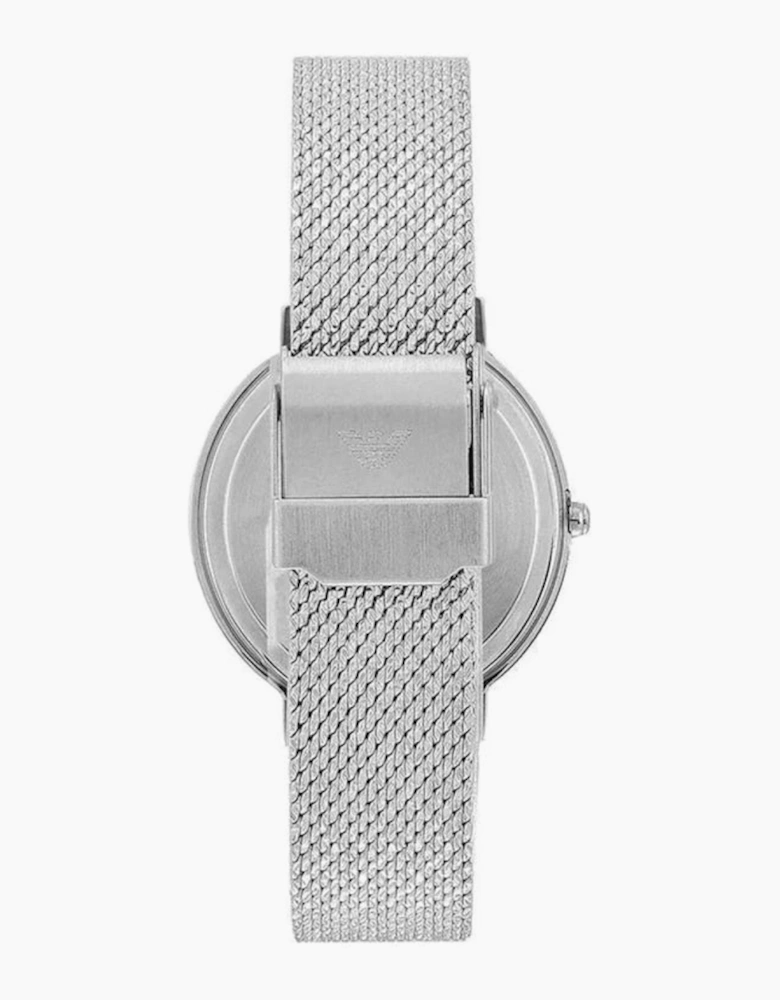 Emporio Armani AR11128 Silver Mesh Ladies Watch