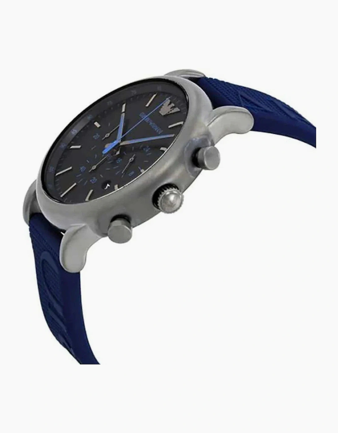 Emporio Armani  AR11023 Luigi Blue Rubber Chronograph Men's Watch