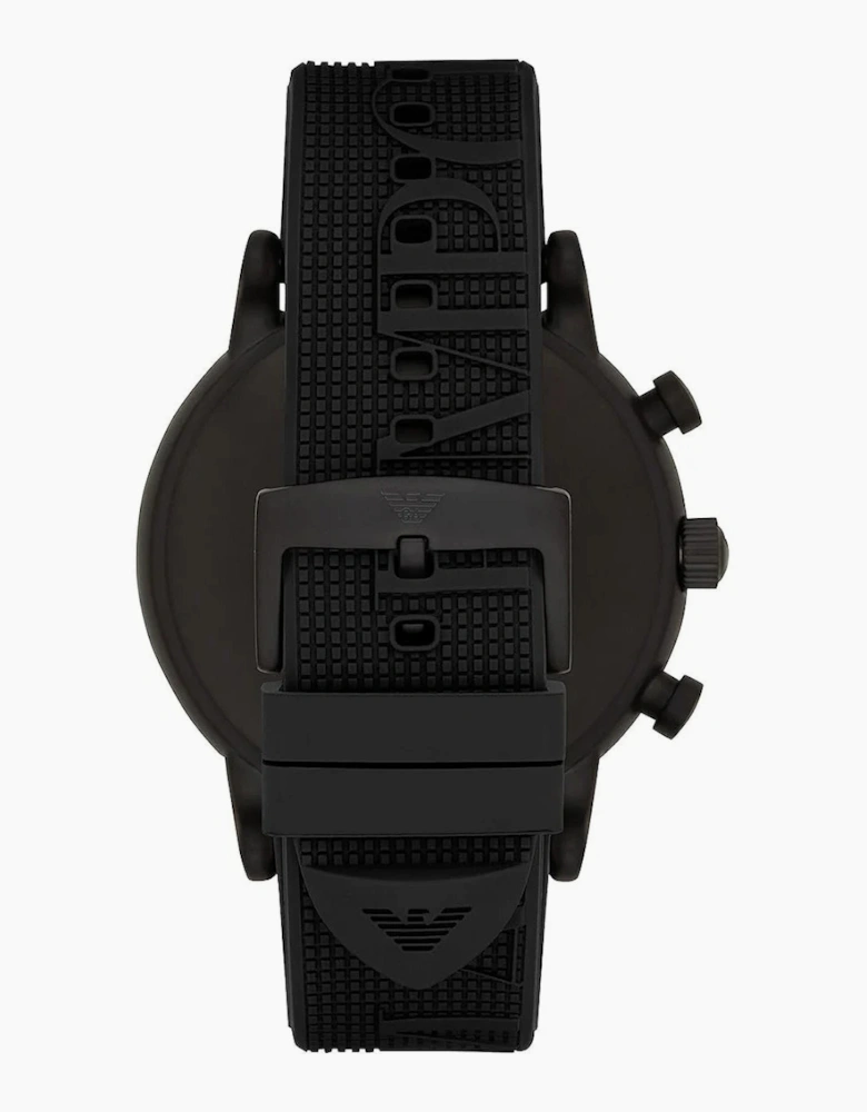 Emporio Armani AR11024 Luigi Black Rubber Chronograph Men's Watch