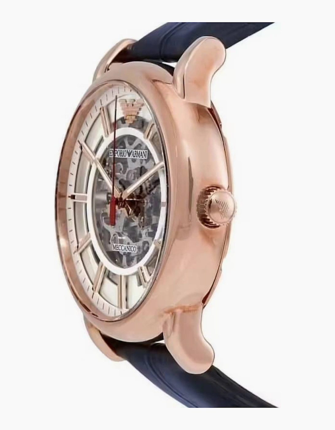 Emporio Armani  AR60009 Navy Blue Leather Men's Watch