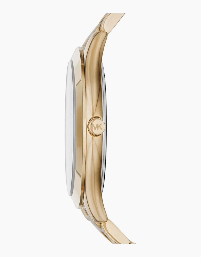 Michael Kors Ladies Slim Runway Gold Watch MK3435
