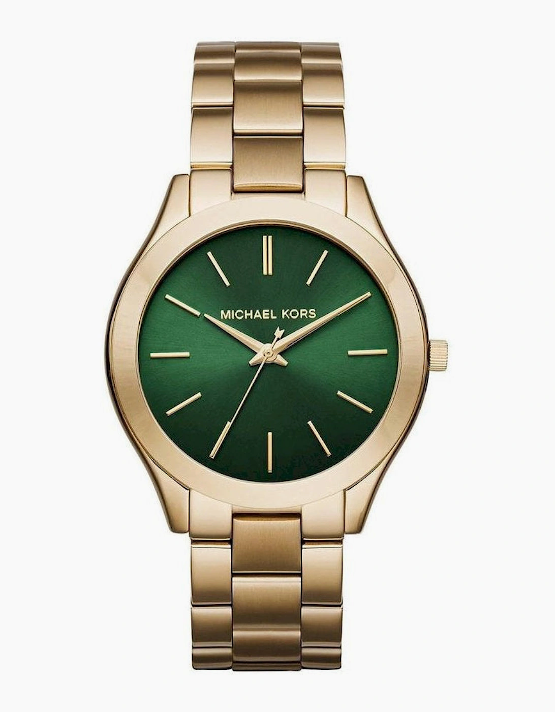Michael Kors Ladies Slim Runway Gold Watch MK3435