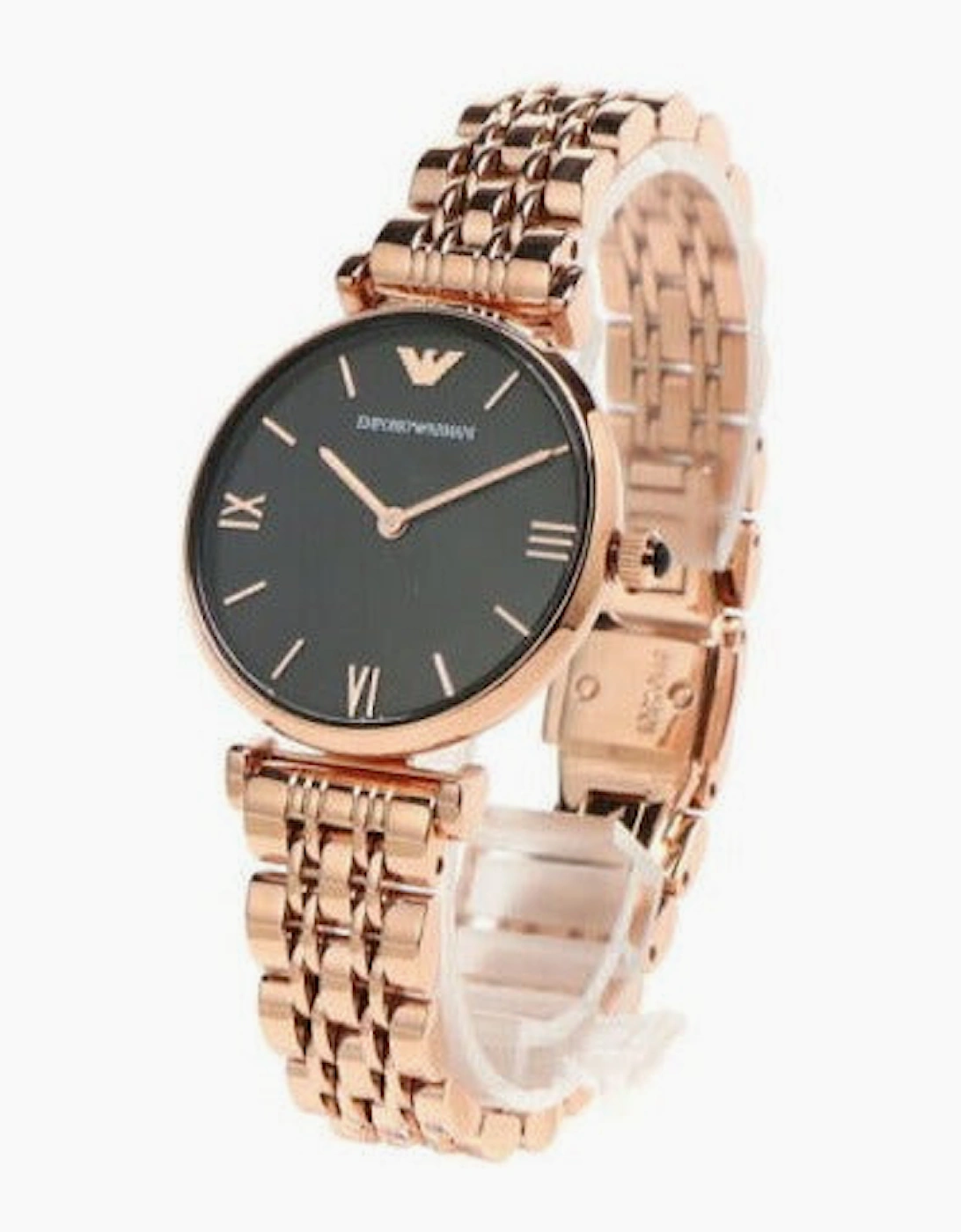 Emporio Armani Ladies T-Bar Gianni Rose Gold Watch AR11145