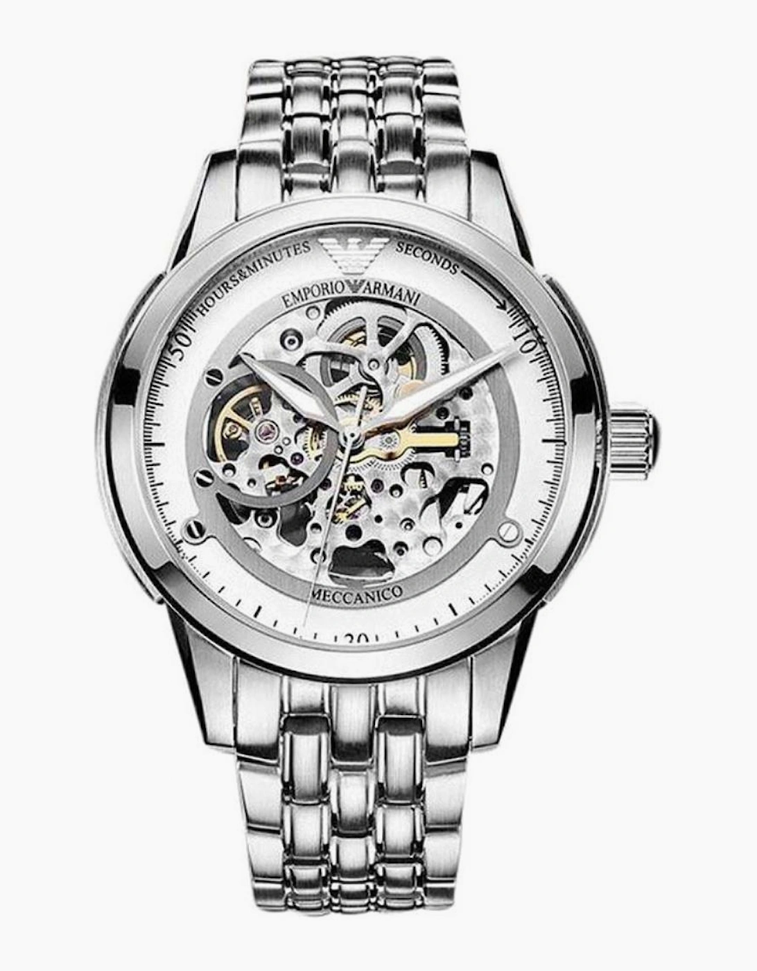 Emporio Armani AR4626 Meccanico Silver Men's Watch