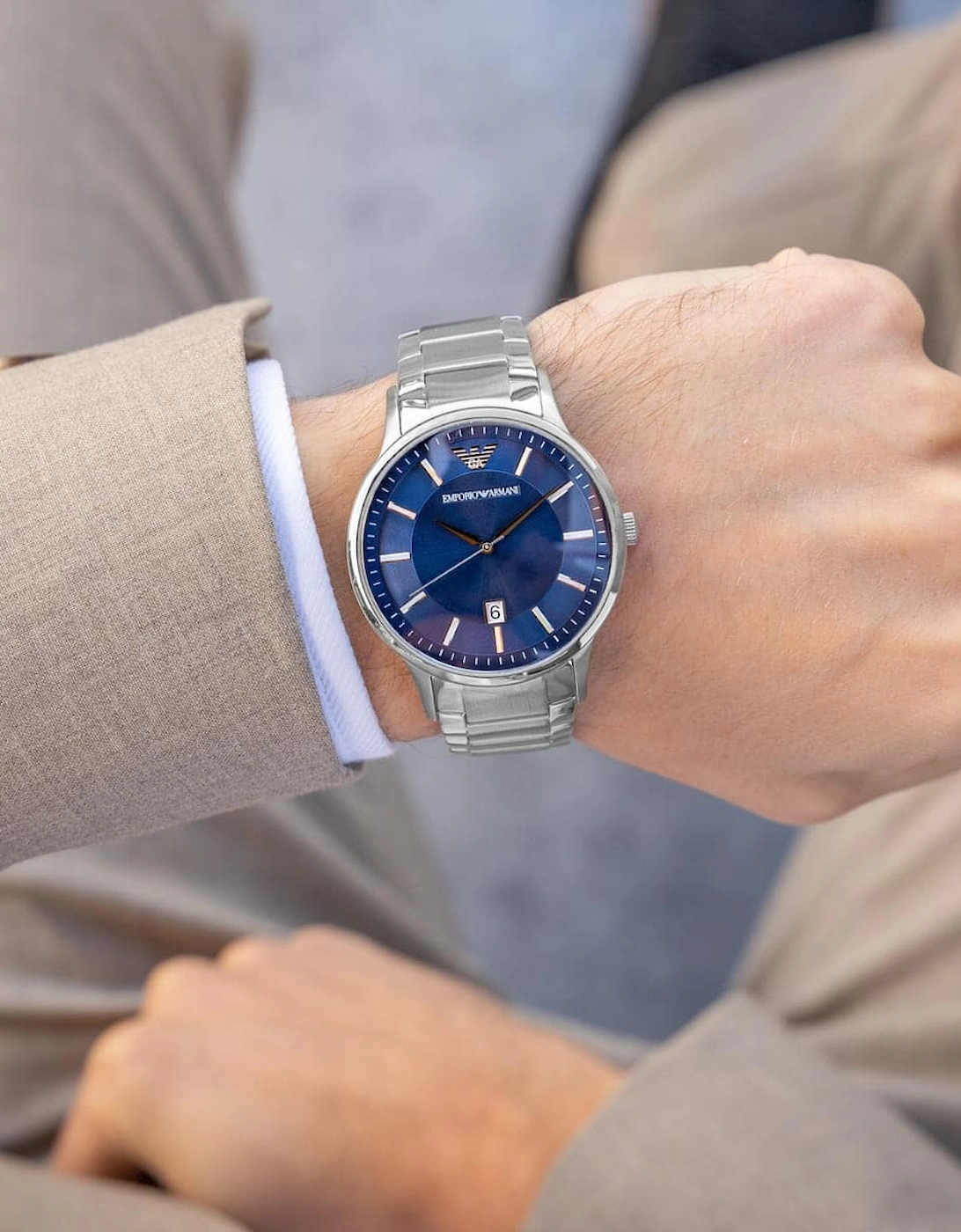 Emporio Armani AR11180 Silver Men's Watch