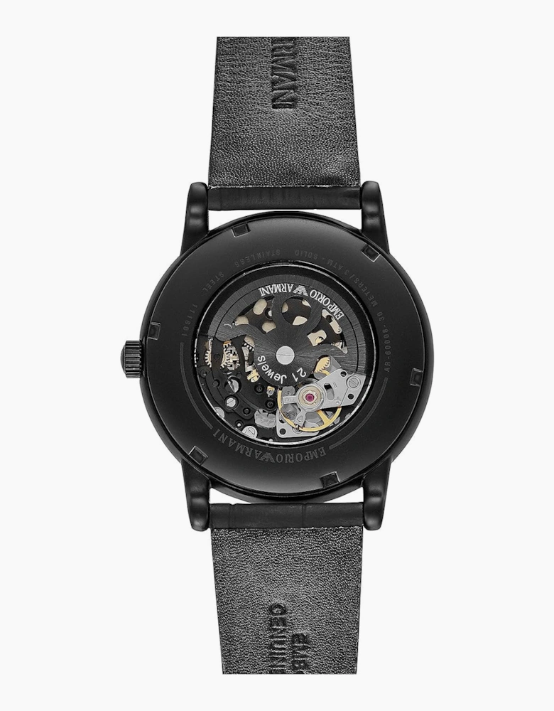 Emporio Armani AR60008 Black Leather Men's Watch