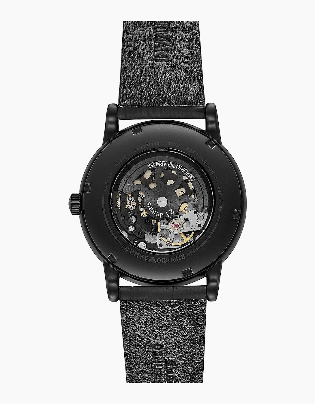 Emporio Armani AR60008 Black Leather Men's Watch