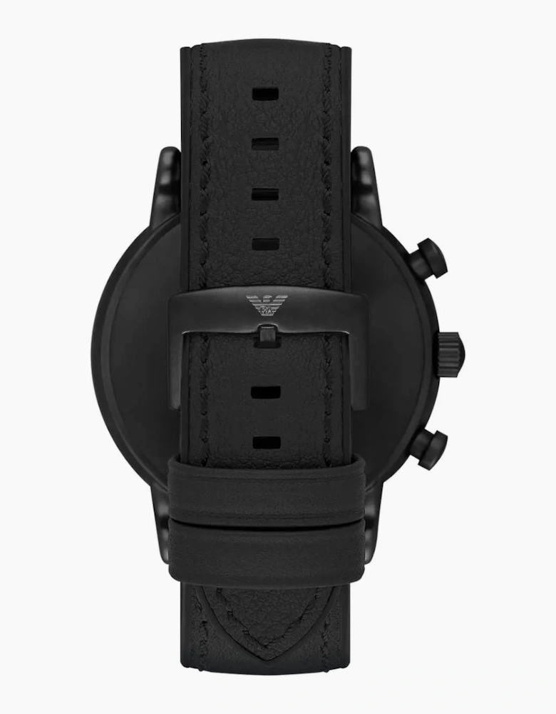 Emporio Armani AR1970 Luigi Black Leather Chronograph Men's Watch