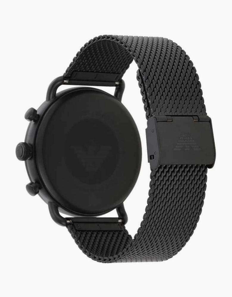 Emporio Armani  AR11201 Aviator Blue Dial Black Mesh Men's Watch