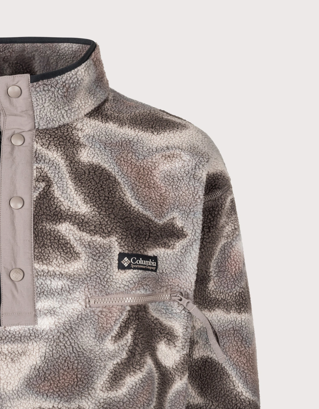 Regular Fit Helvetia II Printed Half Snap Fleece