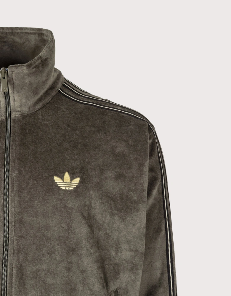 Loose Fit Firebird Velour Track Top (Fits big to Size)