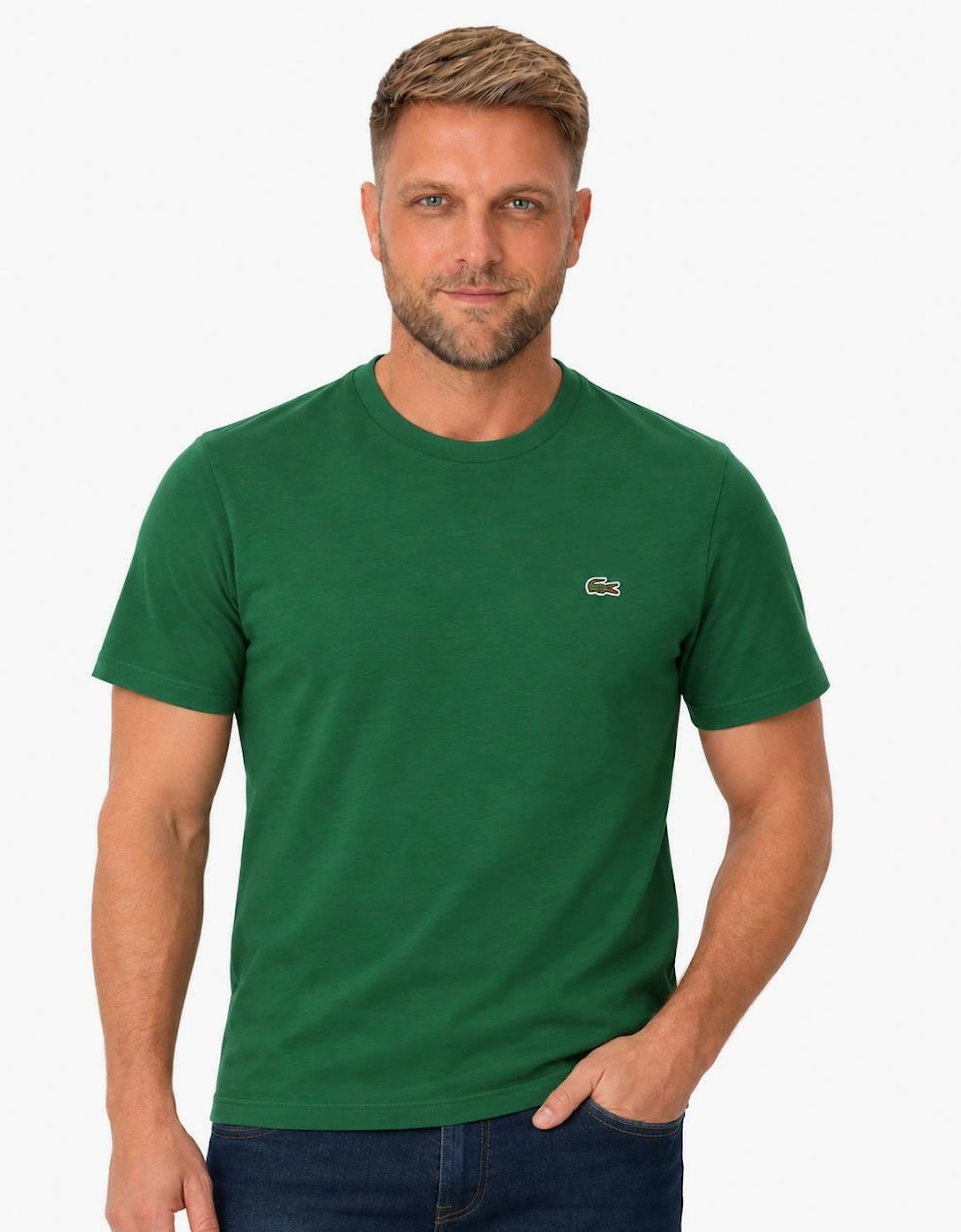 Lacoste Cotton Pima Crew Neck T-Shirt Pine Green