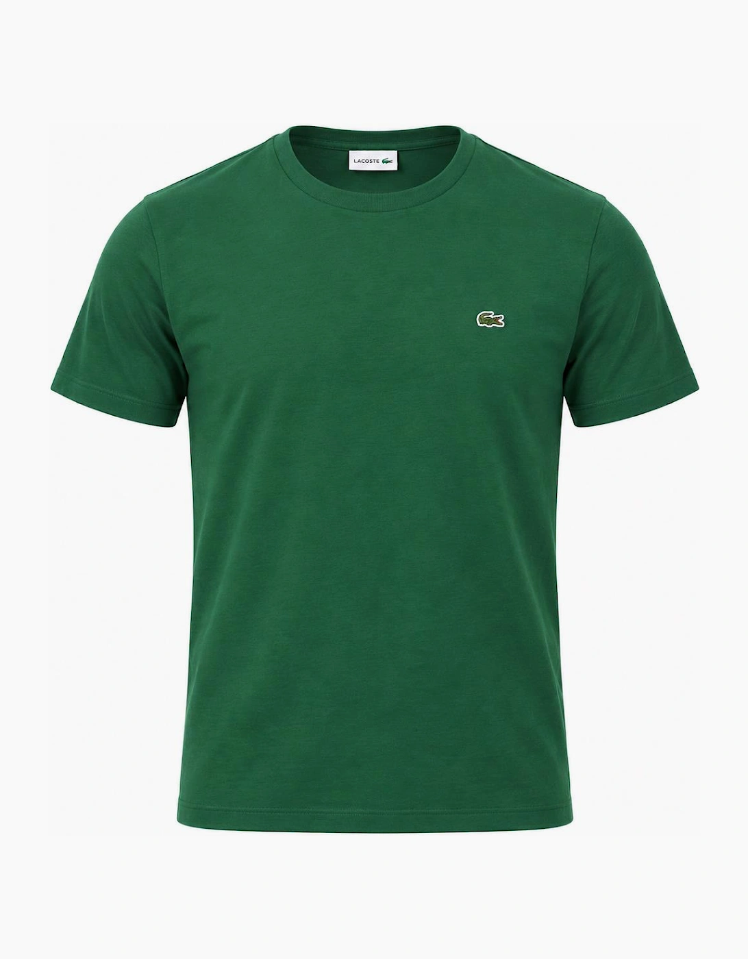 Men's Lacoste Cotton Pima Crew Neck T-Shirt Pine Green - Size: 46