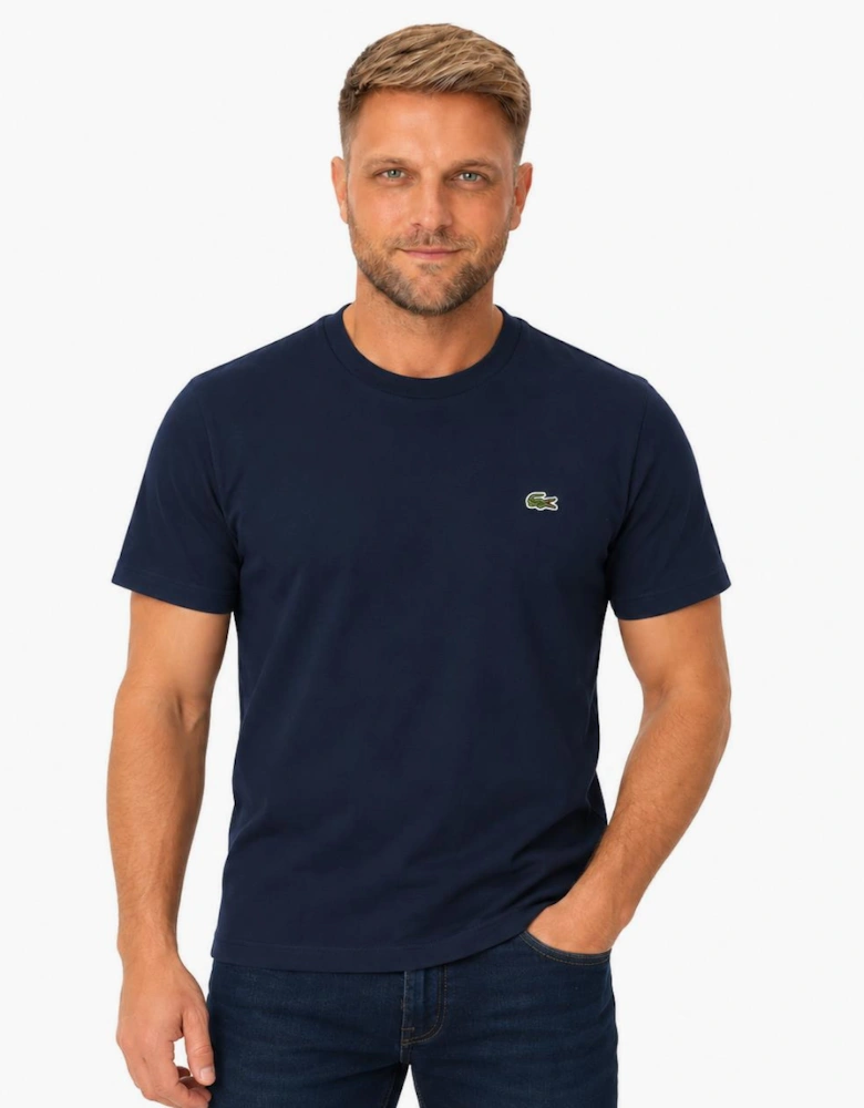 Lacoste Cotton Pima Crew Neck T-Shirt Midnight Blue