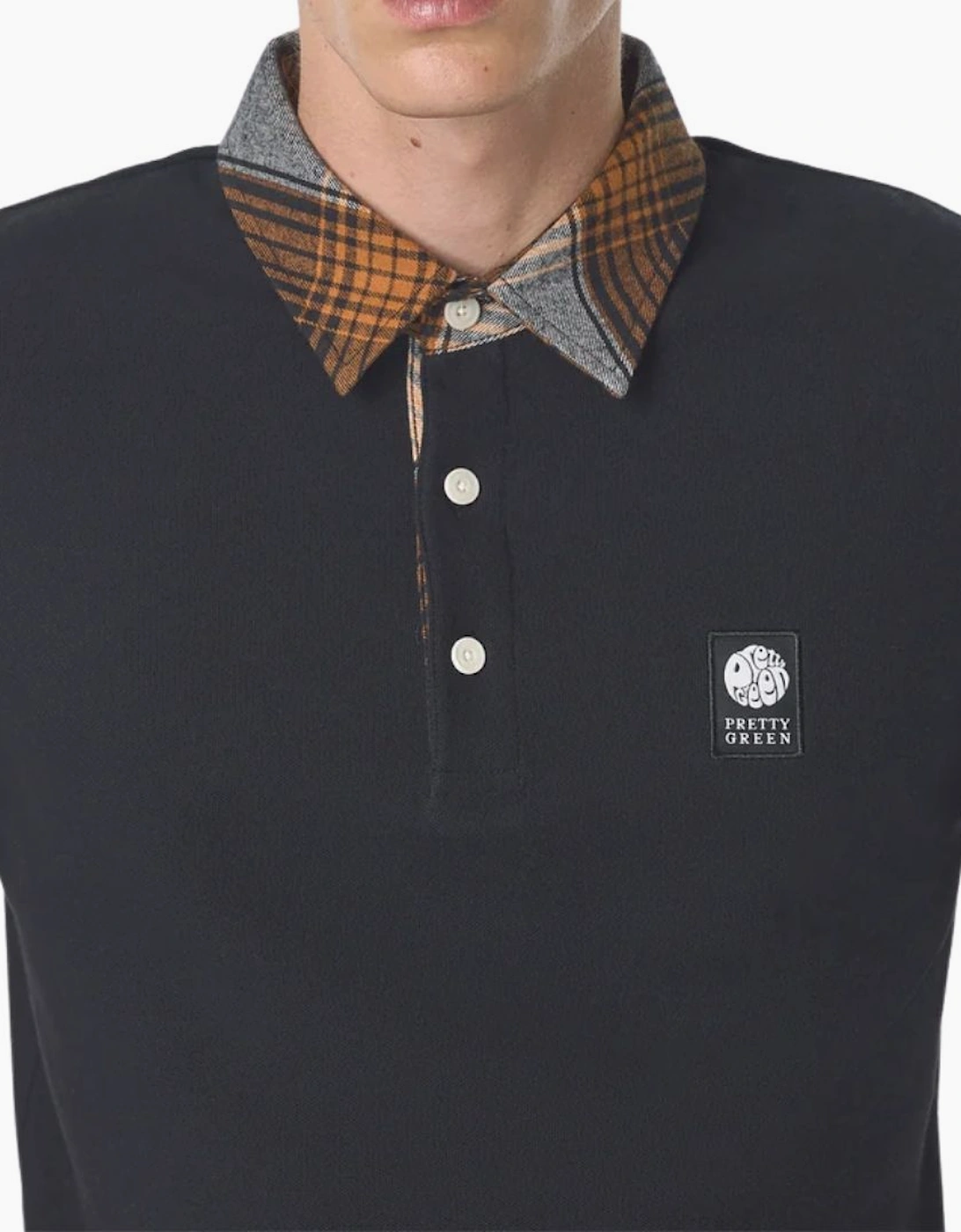 Pretty Green Strobe Black Polo