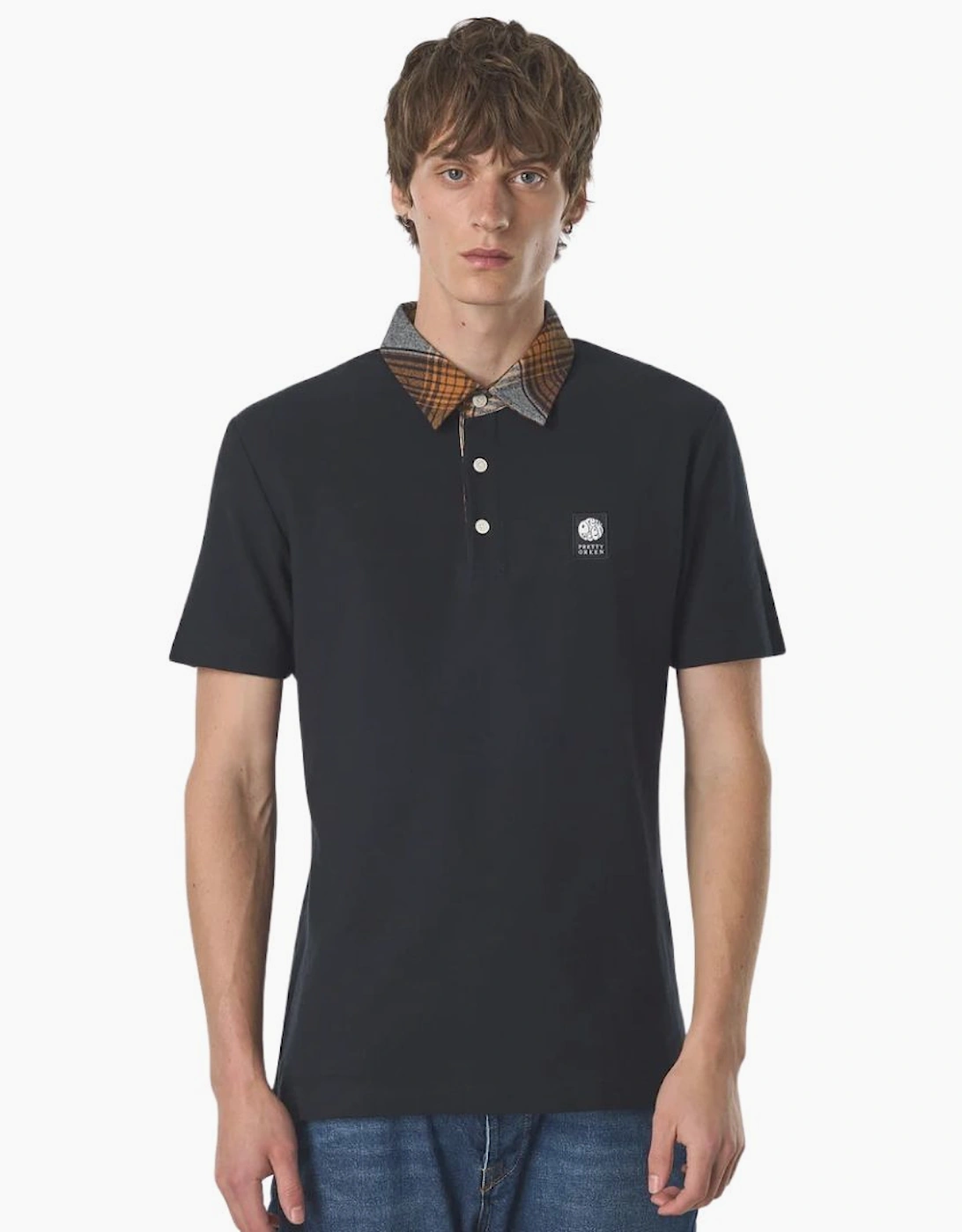 Pretty Green Strobe Black Polo