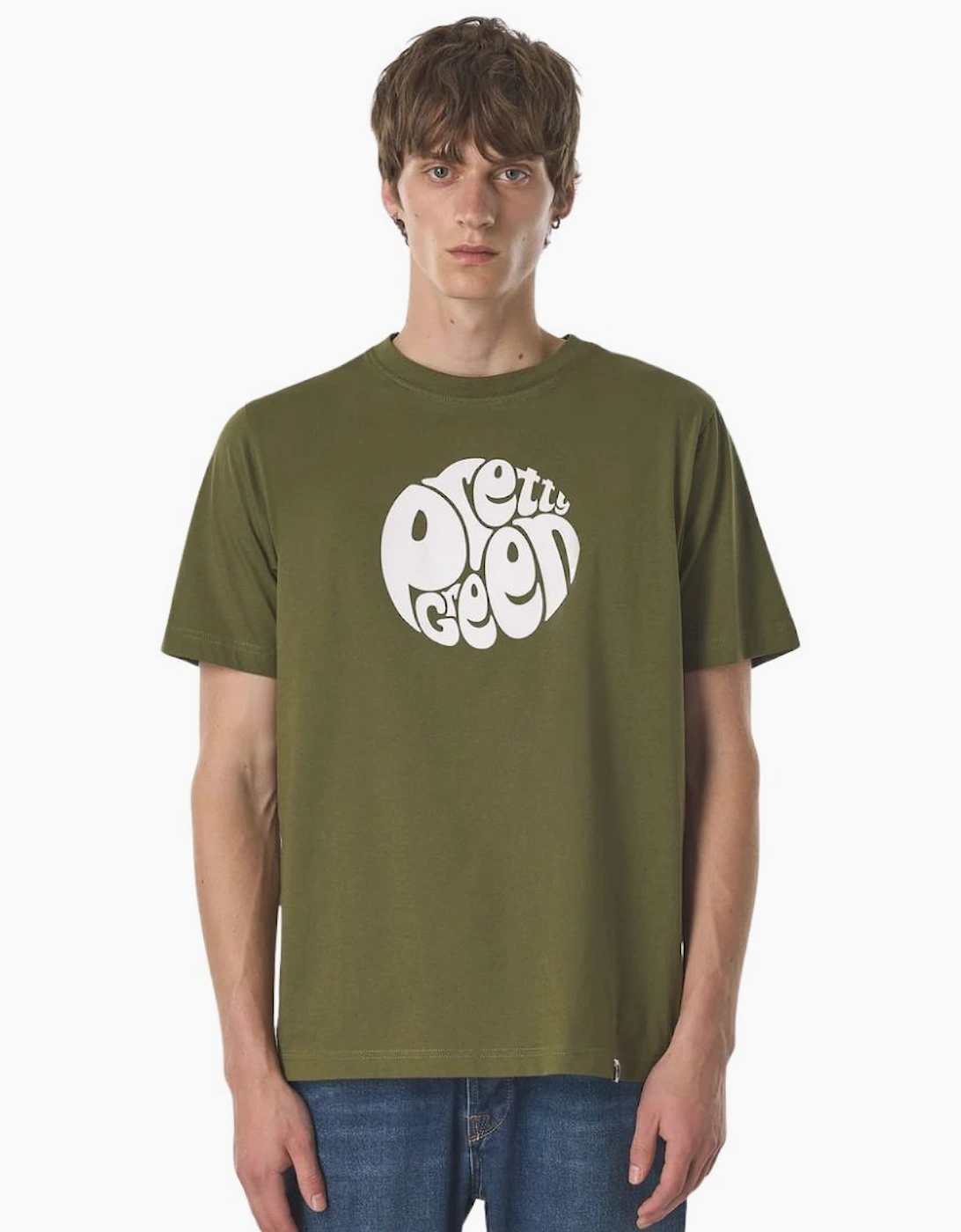 Pretty Green Gillespie SS Khaki T-Shirt