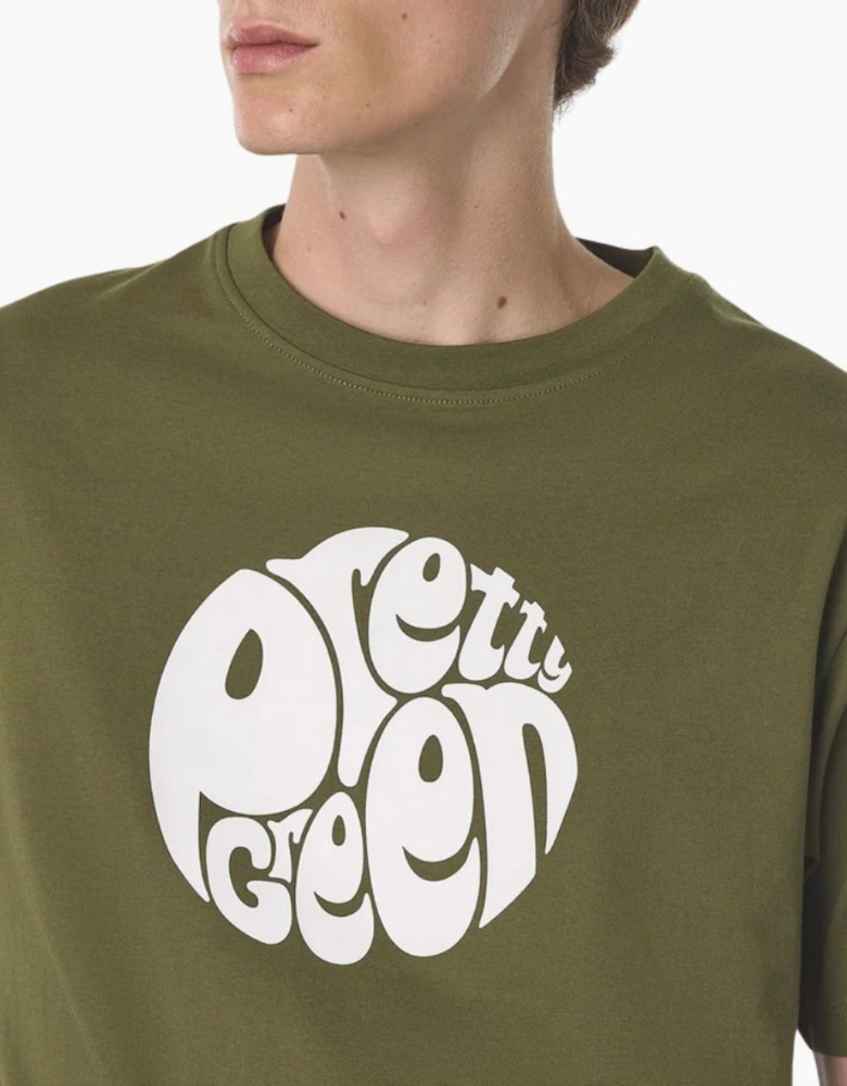 Pretty Green Gillespie SS Khaki T-Shirt