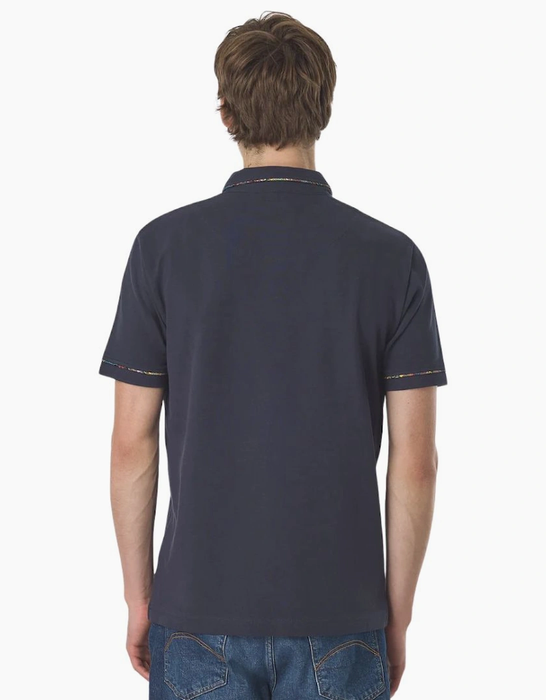 Pretty Green Albion Navy Polo