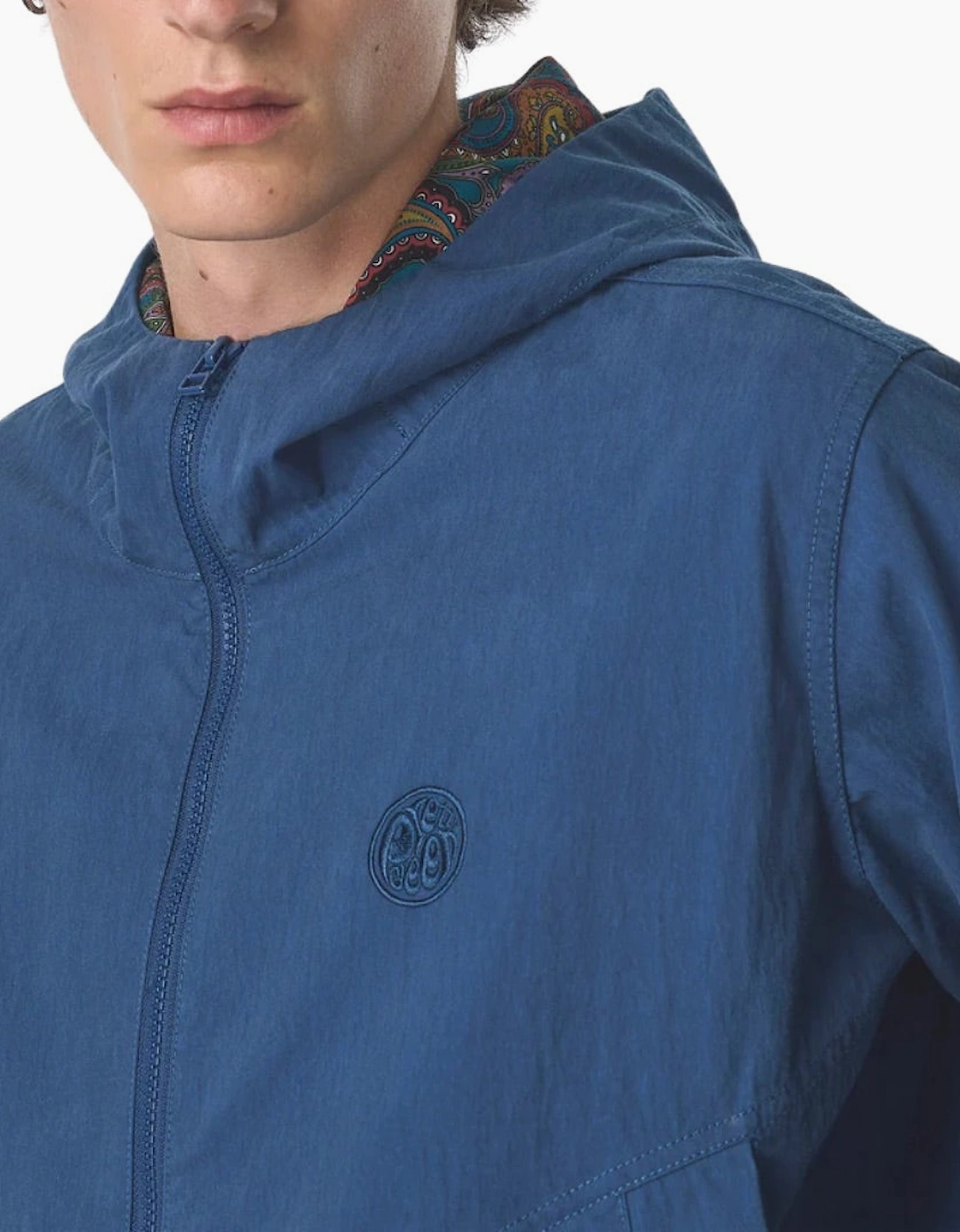 Pretty Green Feltham Hooded Blue Jacket
