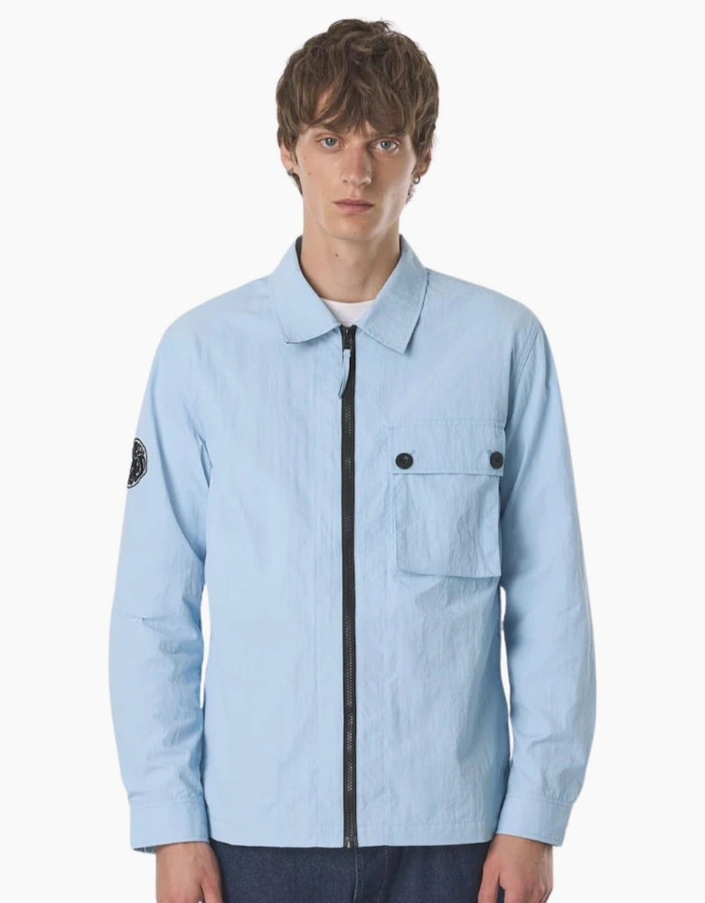 Pretty Green Heaton Sky Blue Overshirt