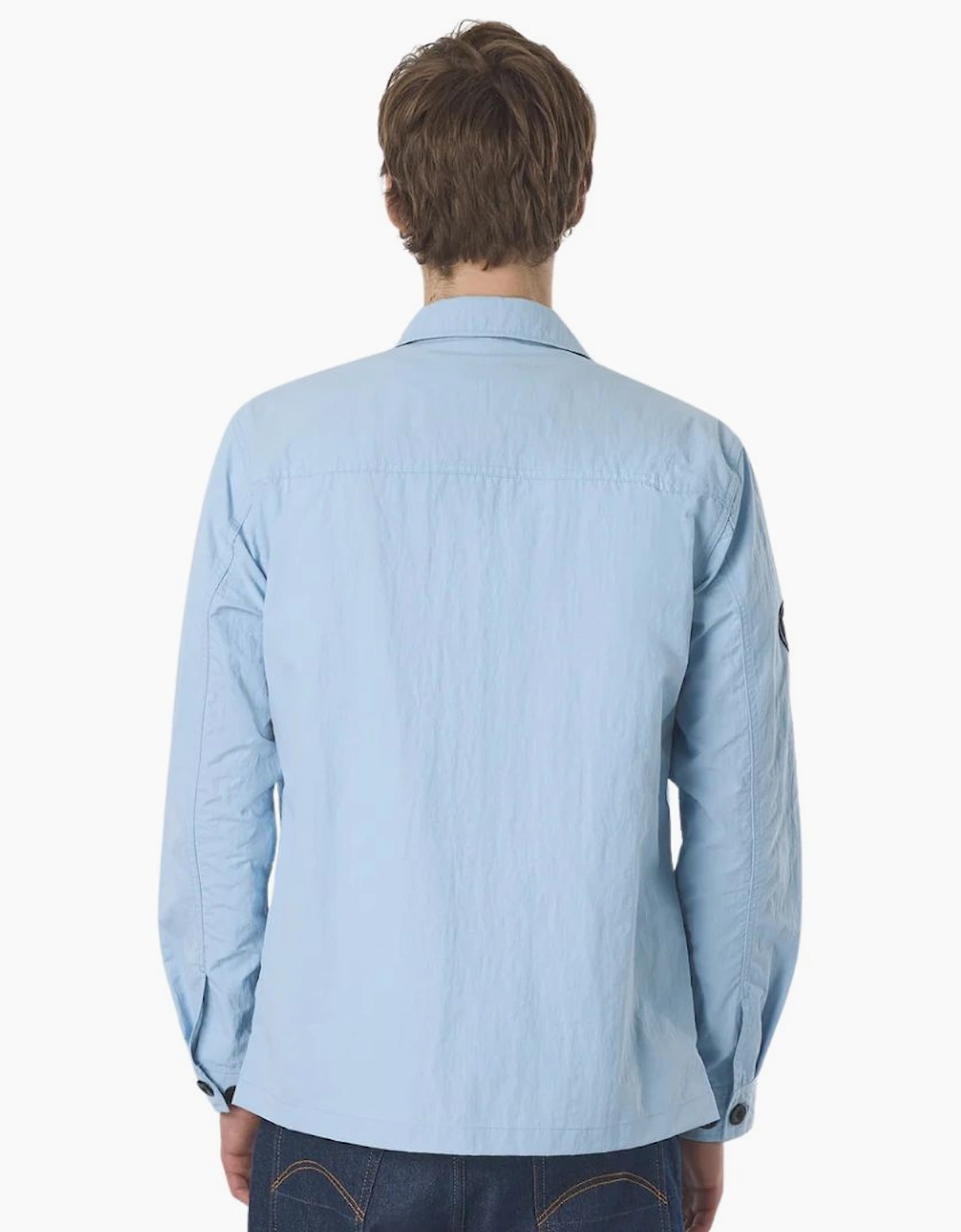 Pretty Green Heaton Sky Blue Overshirt