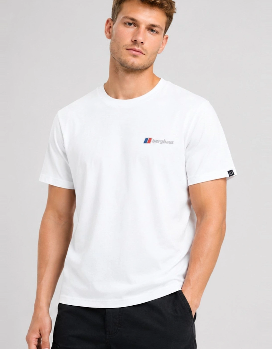 Berghaus Mens Mountain Metrics Graphic T Shirt in White