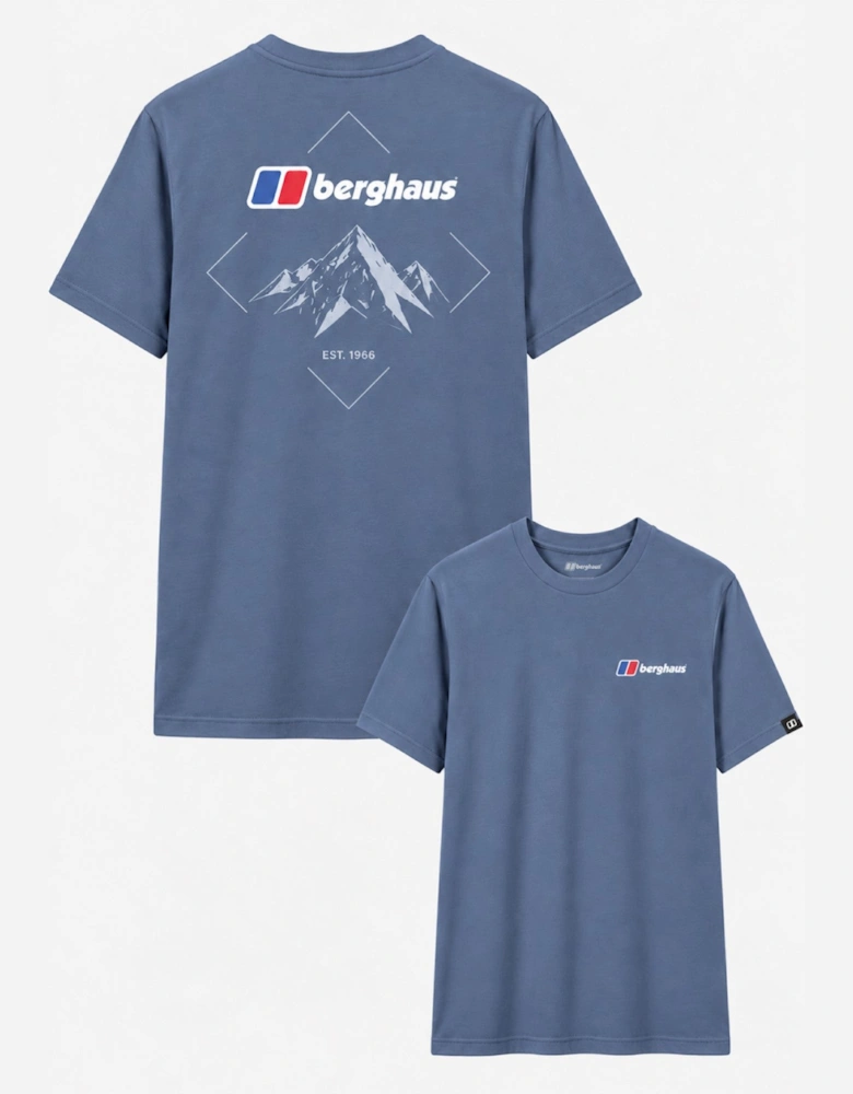 Berghaus Mens Graphic Peak T Shirt in DK Grey