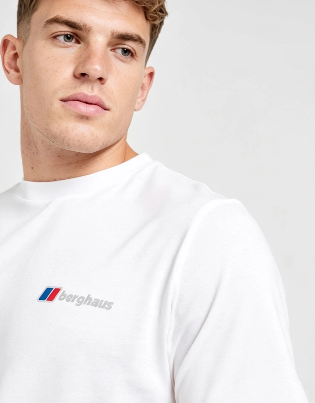 Berghaus Mens Mountain Metrics Graphic T Shirt in White