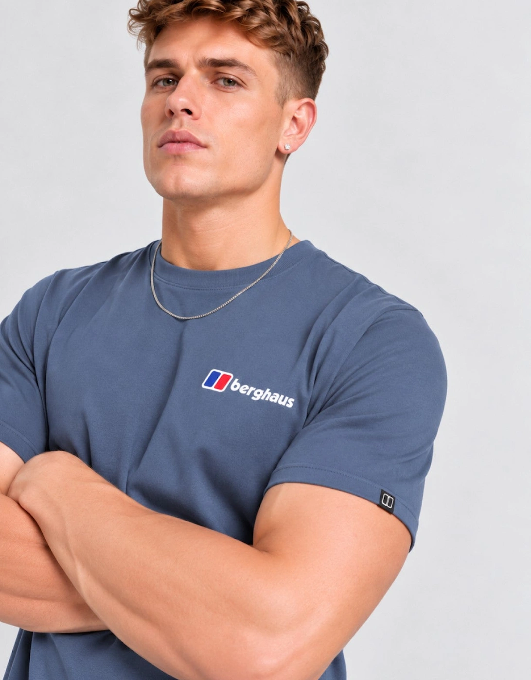 Berghaus Mens Graphic Peak T Shirt in DK Grey