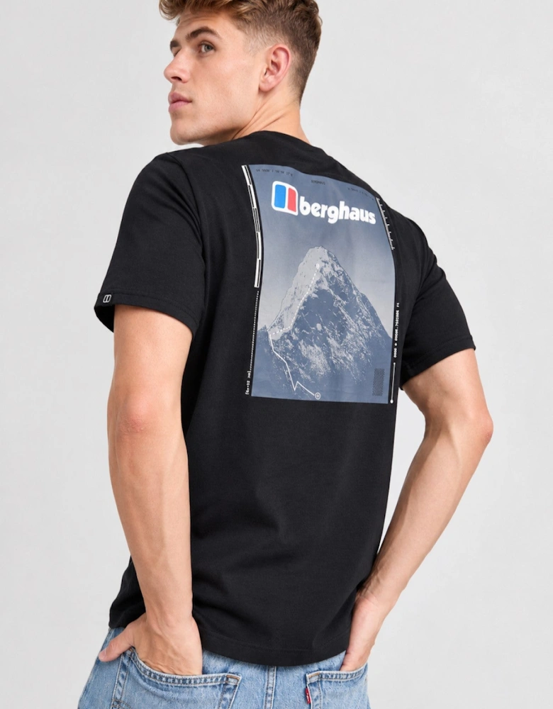 Berghaus Mens Graphic Route Finder T Shirt in Black