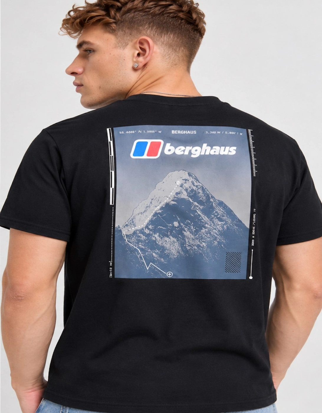 Berghaus Mens Graphic Route Finder T Shirt in Black