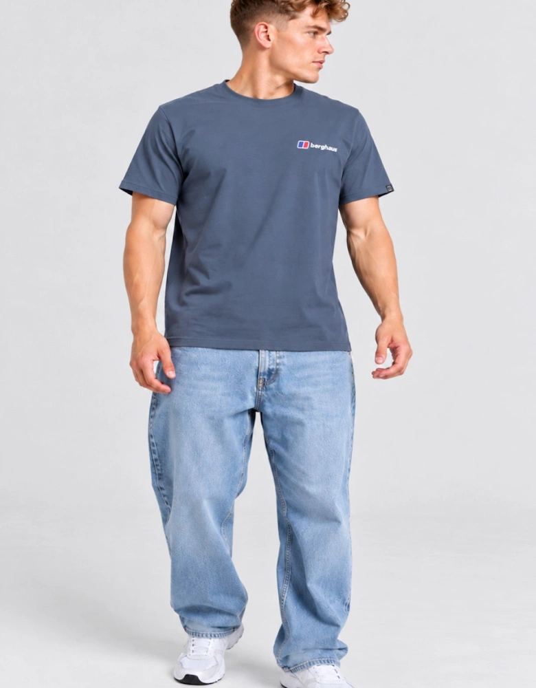 Berghaus Mens Graphic Peak T Shirt in DK Grey