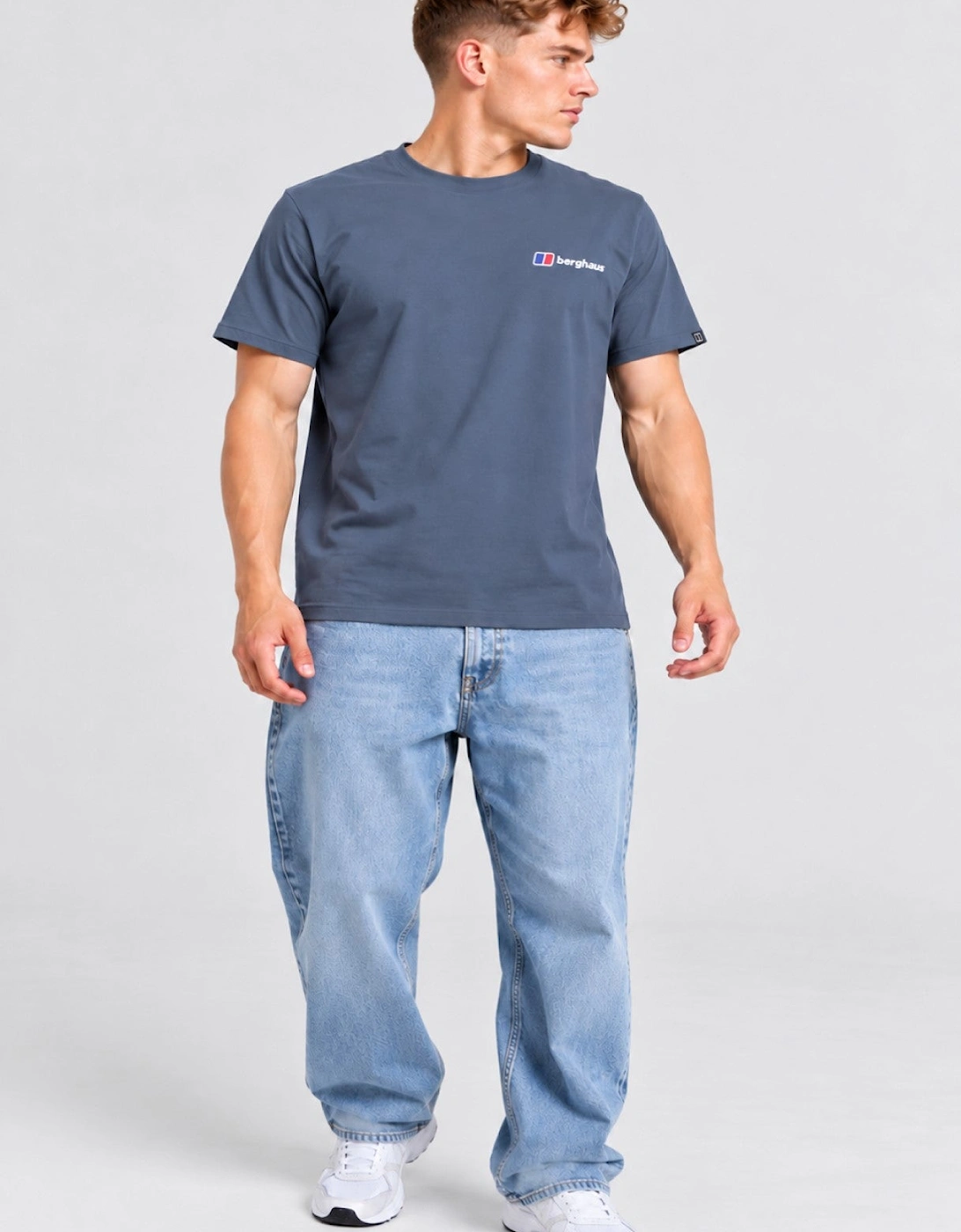 Berghaus Mens Graphic Peak T Shirt in DK Grey