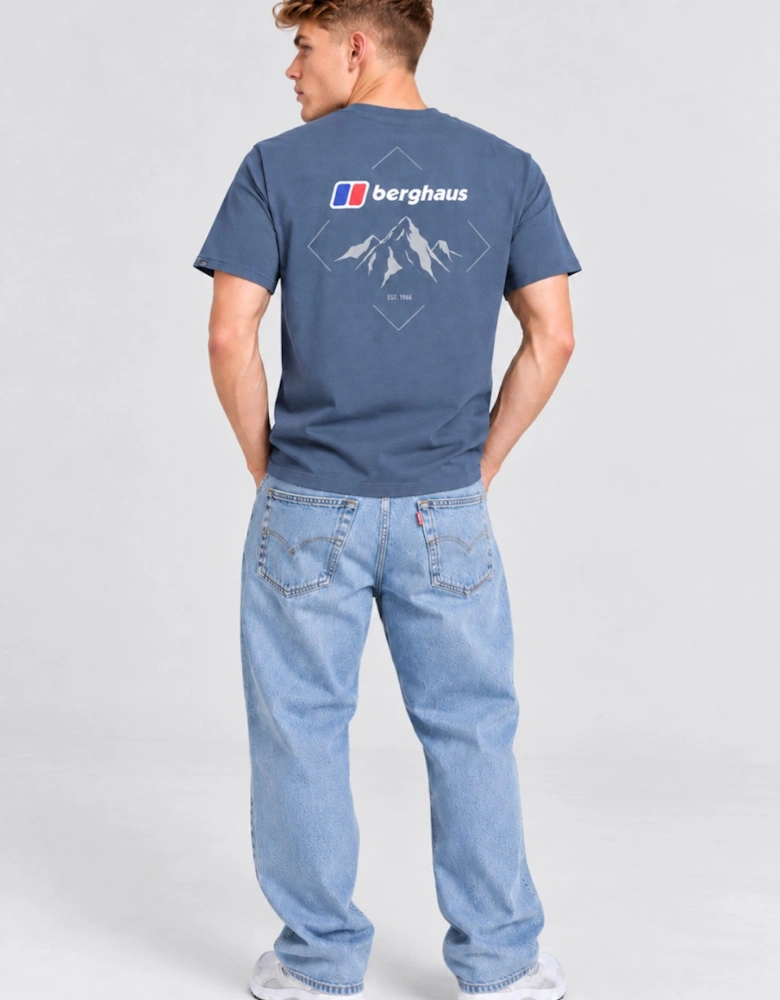 Berghaus Mens Graphic Peak T Shirt in DK Grey