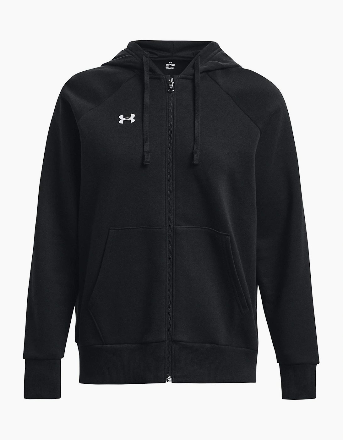 Women's Armour Ua Rival Fleece Full Zip Hoodie - Black - Size: 18