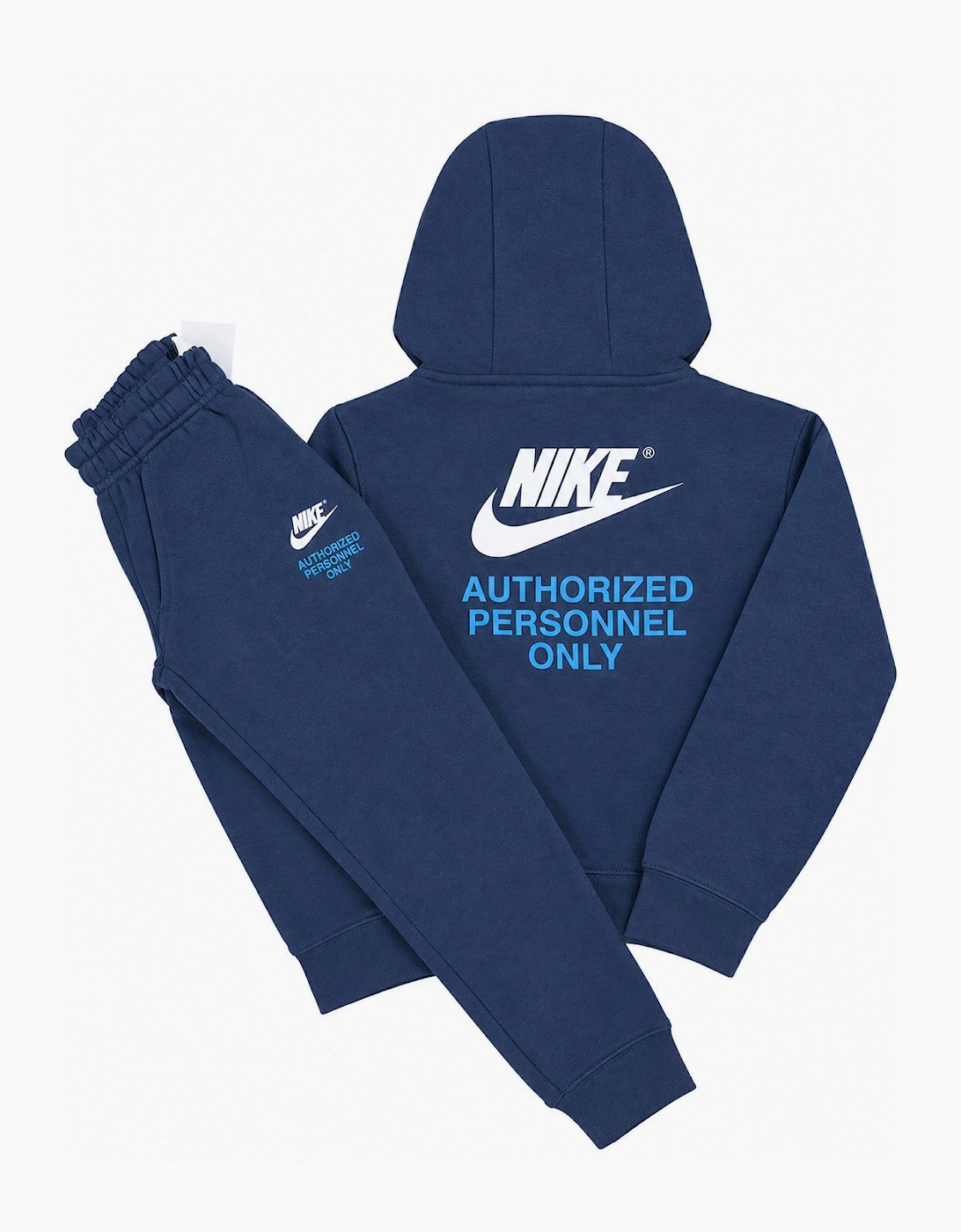 Nike Hooded Junior Tracksuit 'Authorised Personnel Only' Blue