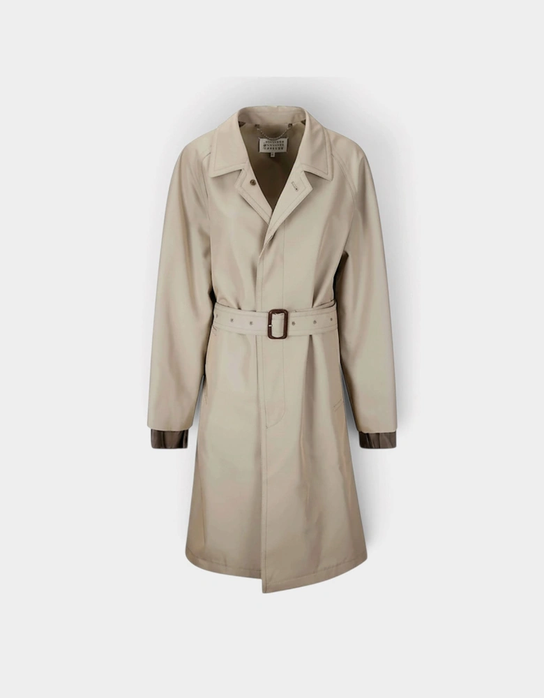 Raw Cuffs Trench Jacket Coach Stone