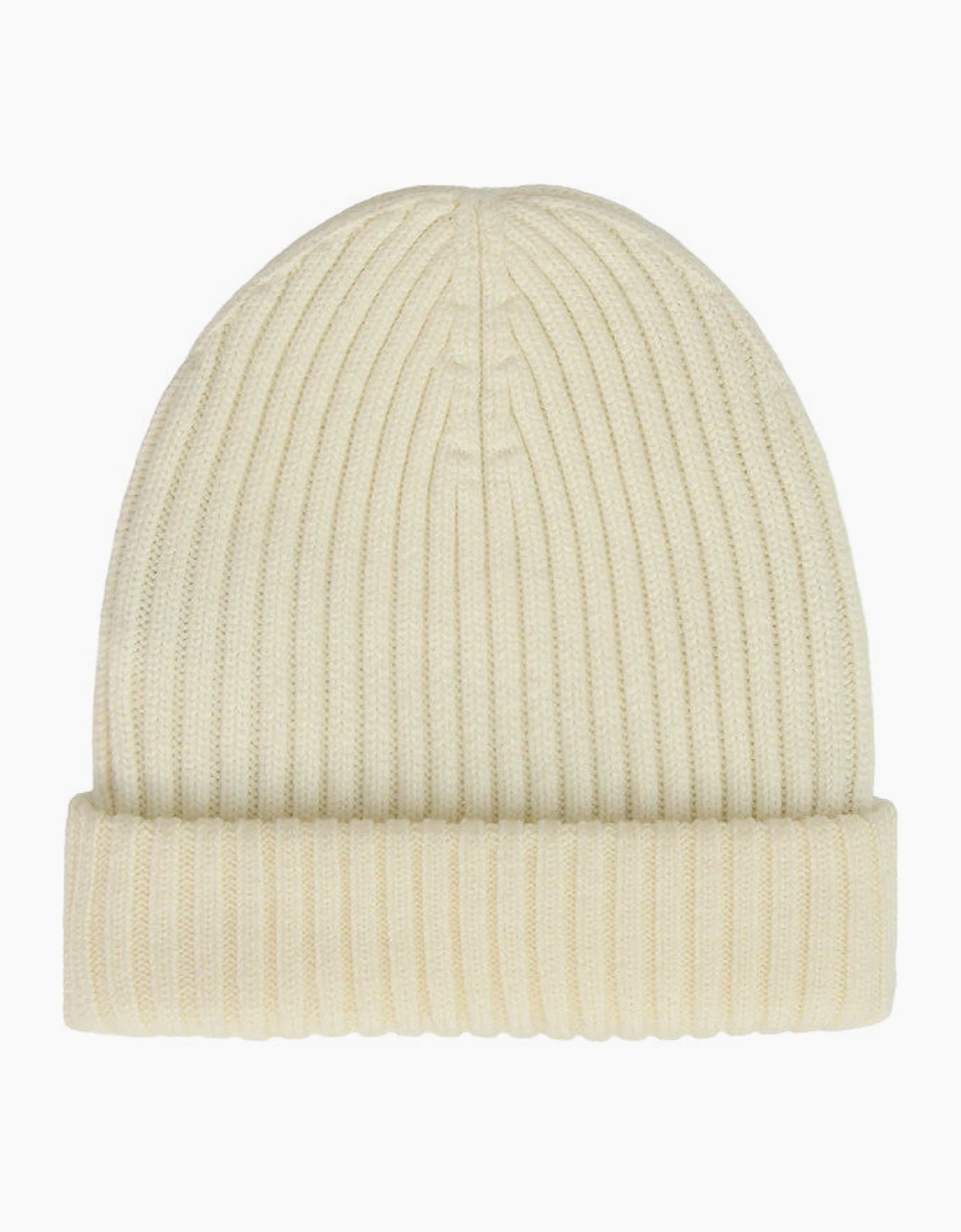 Sandbanks Merino Wool Ribbed Beanie Stone