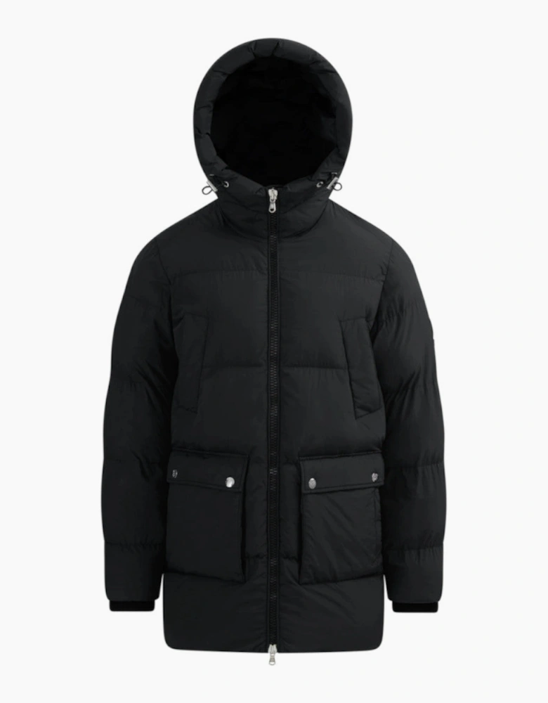 Sandbanks Patch Pocket Mid Puffer Black