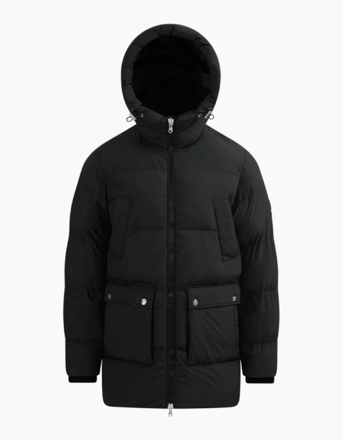 Sandbanks Patch Pocket Mid Puffer Black