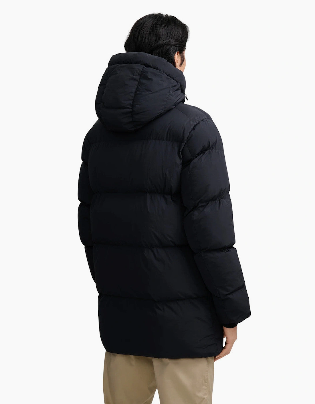 Sandbanks Patch Pocket Mid Puffer Black