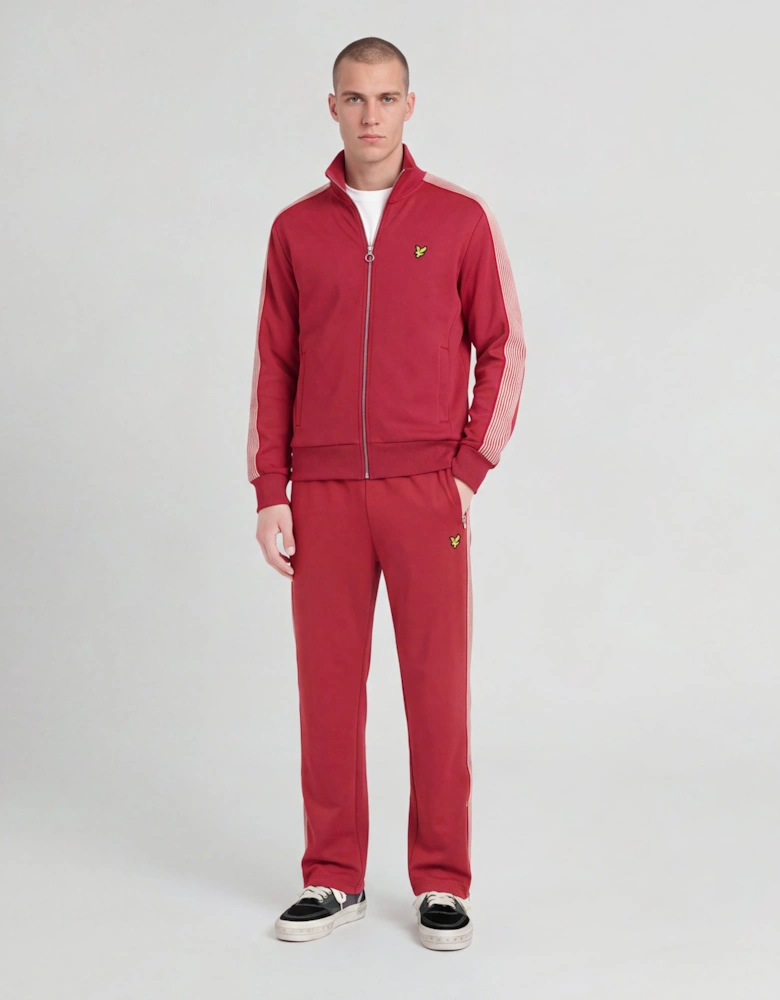 Sports Striped Taped Track Jacket