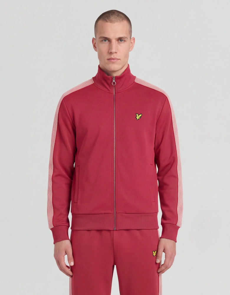 Sports Striped Taped Track Jacket